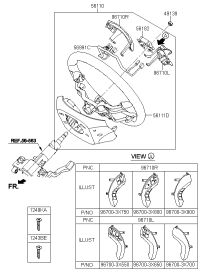 967003X801RA5-SWITCH ASSY-STRG REMOTE CONT R