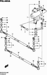 4860081A80-BOX ASSY, POWER STEERING GEAR