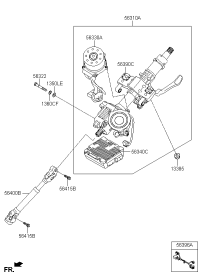 56310T9000-COLUMN ASSY-STEERING