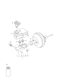 L1KD614019A-Brake master cyl: