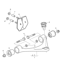 3Y0407042-PORSCHE MACAN CONTROL ARM-LH