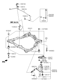 624100S101-CROSSMEMBER ASSY-FR