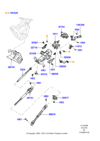 9L3Z3D656A-HOOD STAY BUSH