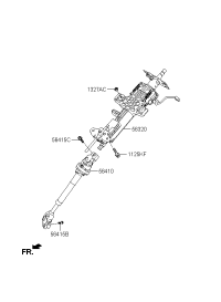 563104D000-COLUMN ASSY-STEERING