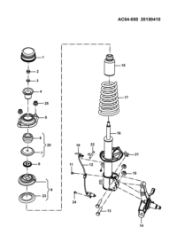 23880009-Sensor, wheel speed, front