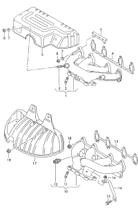 06A253031BK-MANIFOLD ASSY-EXH.,*