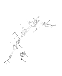 10063805-Column, steering upper