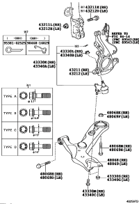 4333009650-JOINT ASSY, LOWER BALL, FRONT RH