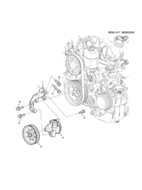 12574521-PULLEY-POWER STEERING PUMP