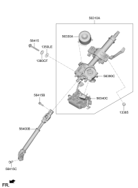 56310Q2100-COLUMN ASSY-STEERING