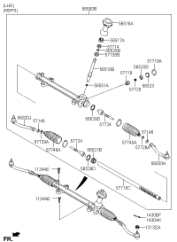 577002W000-GEAR & LINKAGE ASSY-P/S