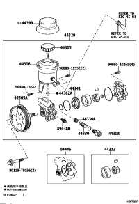 443100K080-Pump assy, vane