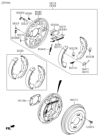 584113X000-DRUM-RR BRAKE