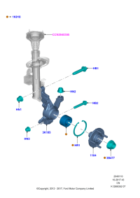 B1BZ1104B-WHEEL HUB REAR-EVOQUE