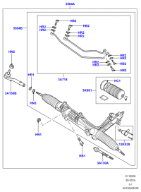 QEB000051-Gear assy-steering