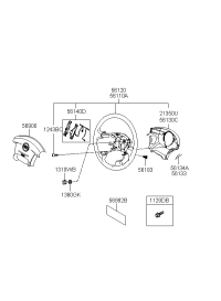 561913D000DD-LID-STEERING RH