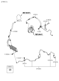 575103F200-HOSE ASSY-P/S OIL PRESSURE