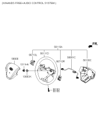 561101E500VA-BODY ASSY-STEERING WHEEL