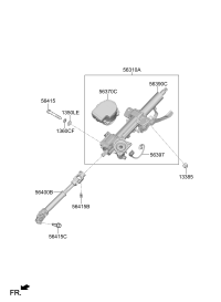 56310L4100-COLUMN ASSY-STEERING