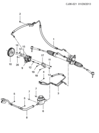 90922069-Hose, p/s inlet