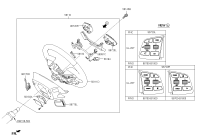 96700B11004X-SWITCH ASSY-STRG LH