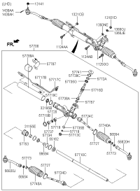 568204H000-END ASSY-TIE ROD,LH
