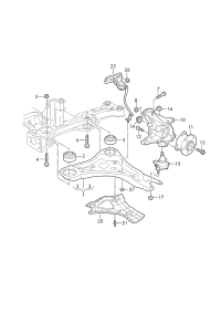1ED407151A-TRACK CNTRL ARM FRT RH AUDI-Q7