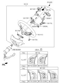 96710G2000KEX-SWITCH ASSY-STRG REMOTE CONT L