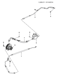 5495148-Hose, p/s inlet