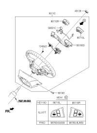 561100U500B1-WHEEL ASSY-STEERING