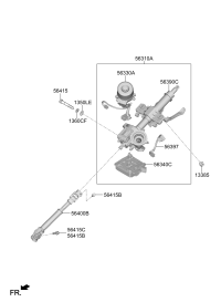 56390AZ100-Pillar & housing assy