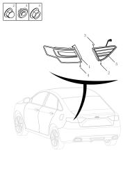 7057005300-Lamp assy-rear combi, lh