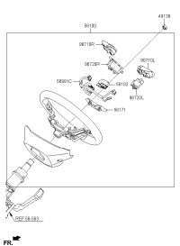96700A4000-SWITCH ASSY-STRG REMOTE CONT L
