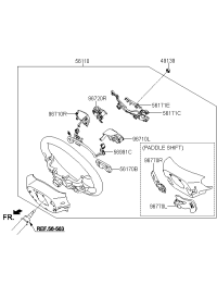561004M360-WHEEL ASSY-STEERING