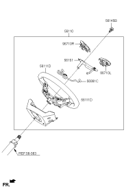 56110S6100YGP-WHEEL ASSY-STEERING
