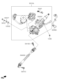 56310D6600-COLUMN ASSY-STEERING