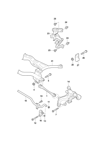 3QG505465E-ROD STRUT STABILIZER A4/A6/A7