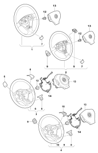 18D419091H81U-Steering wheel: