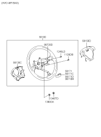 561102C602LK-WHEEL ASSY-STEERING