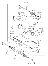 577002C000-GEAR & LINKAGE ASSY-P/S