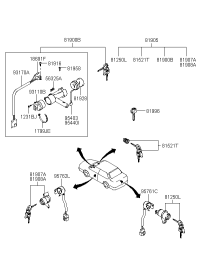 819053D011-KEY & CYLINDER SET-LOCK