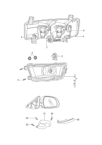 5ED941699B-Halogen fog lamp