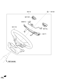 96710H7100-SWITCH ASSY-STRG REMOTE CONT L