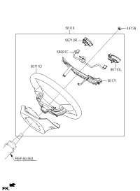 56100H7000BZ3-WHEEL ASSY-STEERING
