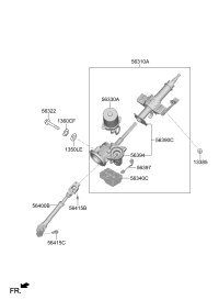 56310H7100-COLUMN ASSY-STEERING