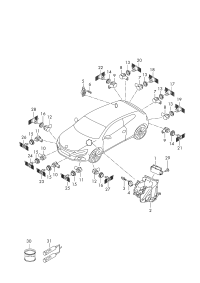 1K8919493A-BRACKET-ENGINE SUPP*