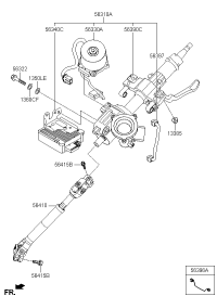 56310B3750-COLUMN ASSY-STEERING