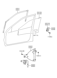 8254038001-RUN-FR DR WDO GLASS RH