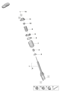 9J1413031E-Damper fr axle