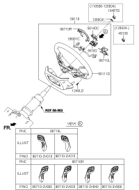 967103V015RY-SWITCH ASSY-STRG REMOTE CONT L
